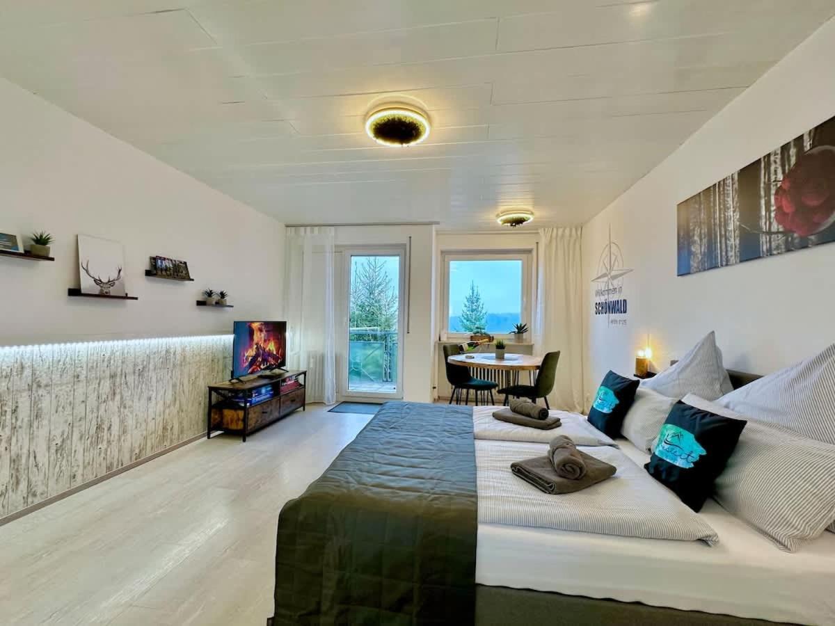 Relaxapartments Black Forest Nature Mit Beheiztem Indoor-Pool Und Sauna - Sonnenbalkon Mit Blick Ins Gruene, Schnelles Internet, Naehe Triberger Wasserfaelle, Fuer Bis Zu 2 Personen Schönwalde Exterior foto